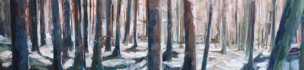 Visuel officiel de l’exposition Forêts à la galerie À l’Écu de France à Viroflay