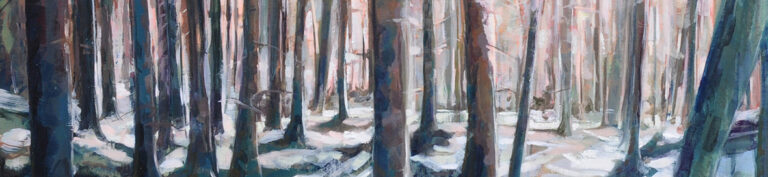 Visuel officiel de l’exposition Forêts à la galerie À l’Écu de France à Viroflay