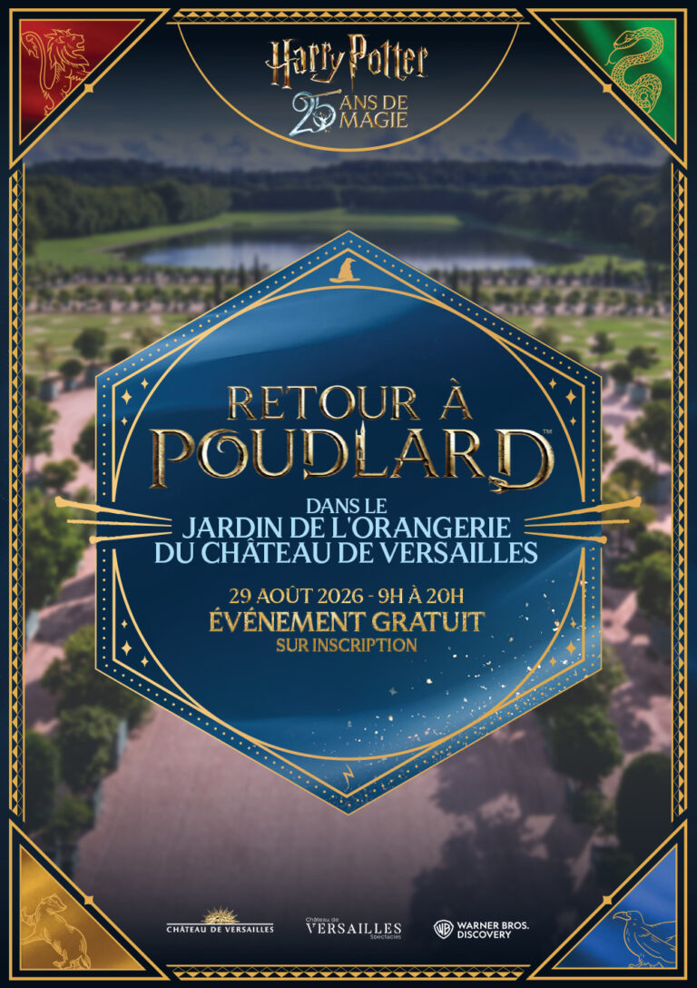 Affiche Harry Potter Retour à Poudlard à Versailles, 29 août 2026