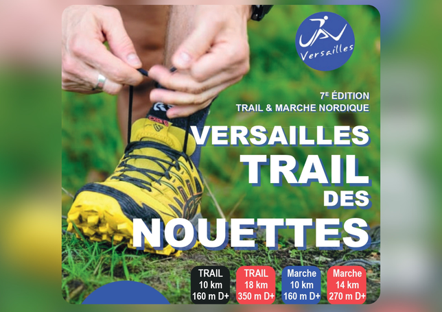 Visuel officiel du Trail des Nouettes 2026 à Versailles