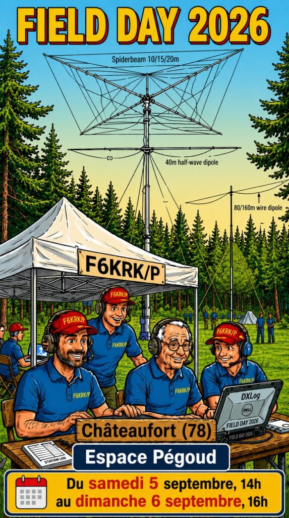 Le Radio Club F6KRK remet le couvert à Châteaufort : un Field Day 2026 plus ambitieux que jamais !