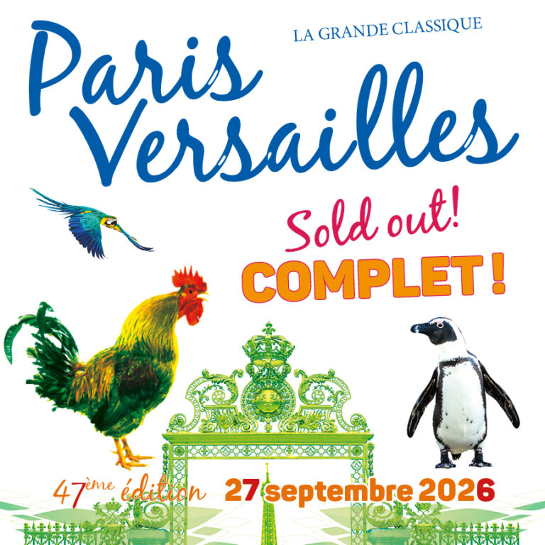 Affiche officielle de la course Paris–Versailles 2026